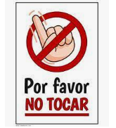 no tocar